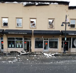 Auburn main street fire, historic heritage fire, heritagebldgfire, burned building