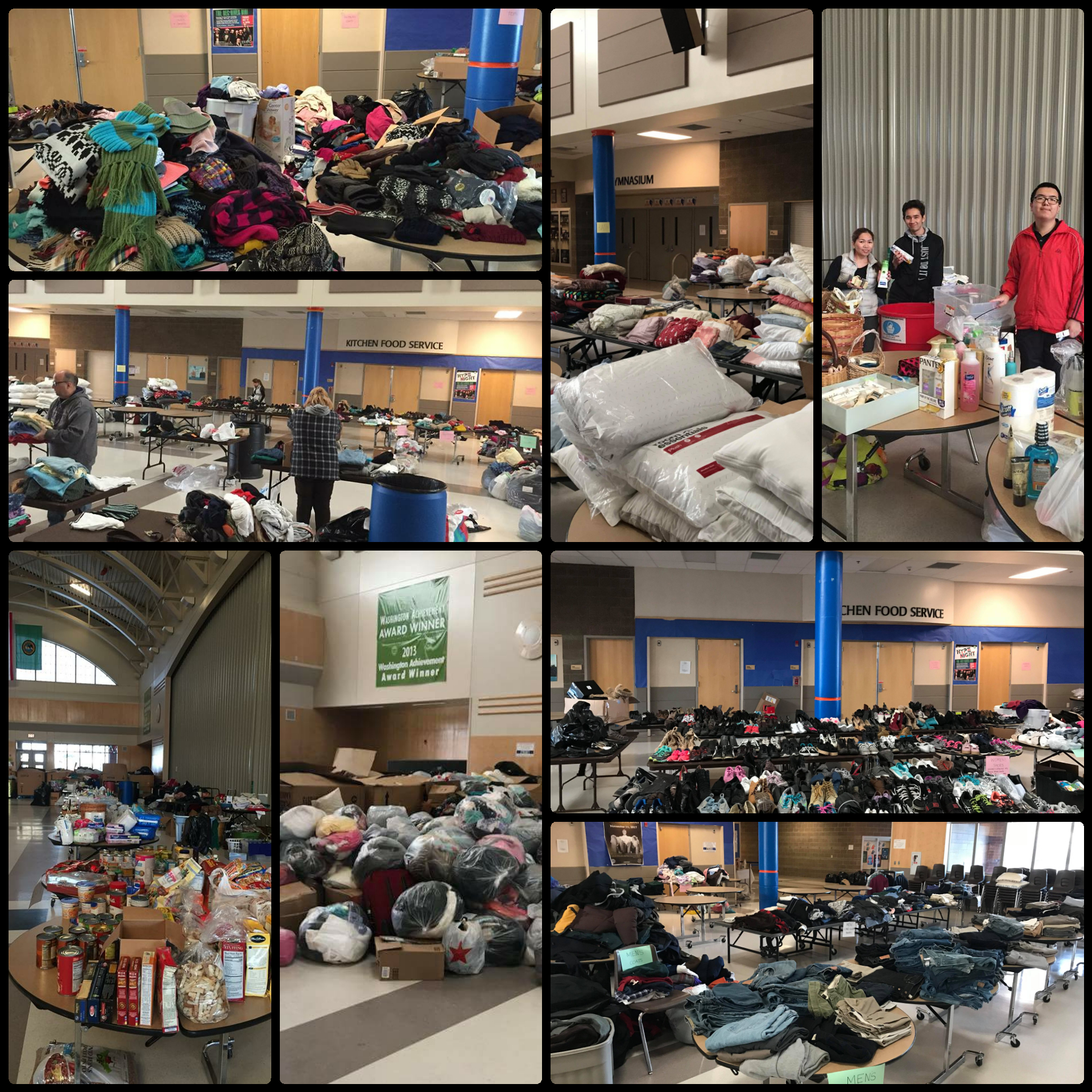 heritage building fire, auburn mountainview high school, AMHS, auburn, donations, auburn food bank