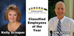 ASD employee of the year, Kelly Schaper, Jeff Grose, school board, Pathways Program, Rainier Middle School,