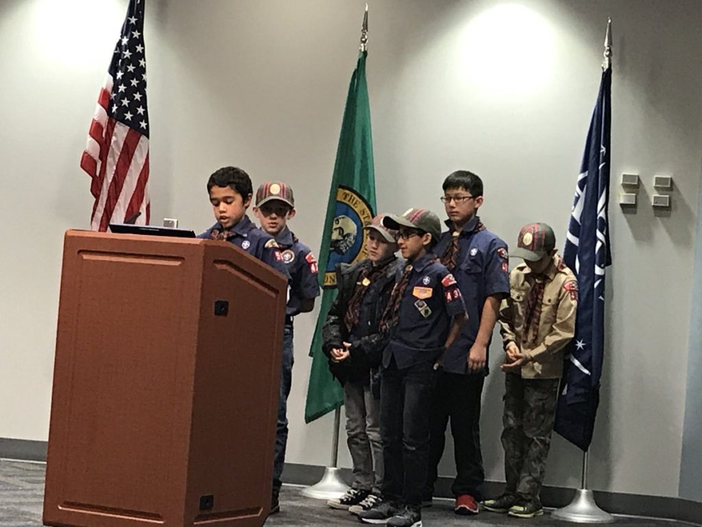 Cub Scouts, Troop 432, City Council Meeting, Auburn, Mayor Backus