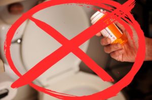 drug take back, don't flush drugs, rx, flush drugs