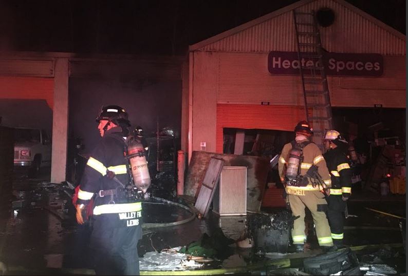 vrfa, valley regional fire authority, valley professional firefighters, public storage, public storage fire, auburn wa, city of auburn, auburn, public storage fire