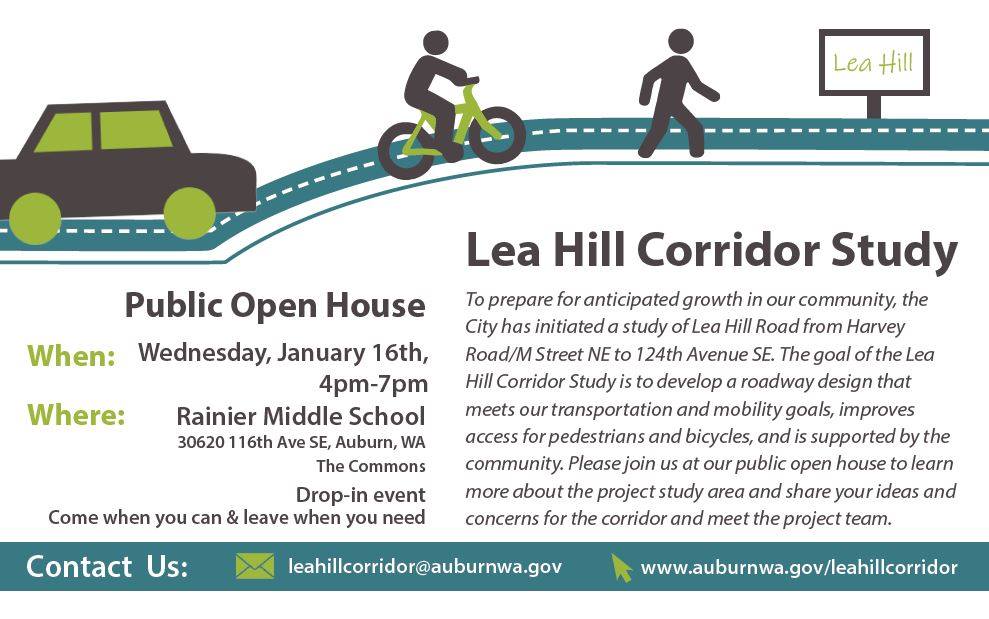 lea hill, open house, public meeting