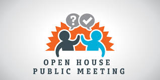 public meeting, town hall, public open house