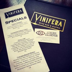 vinifera, vinifera auburn, vinifera wine bar & bistro, 