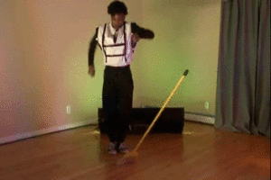 sweep gif, broom dance, clean sweep