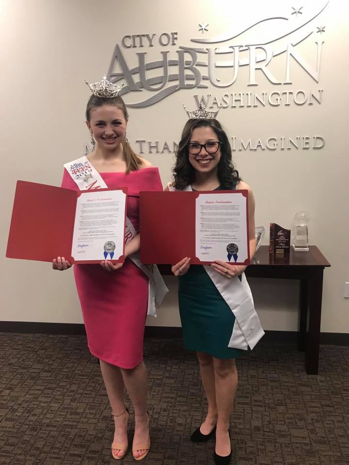 Miss Auburn's Outstanding Teen, Austin Douglas and Miss Auburn, Amanda Enz, City of Auburn