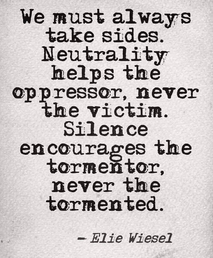 quotes to live by, elie wiesel, silence kills