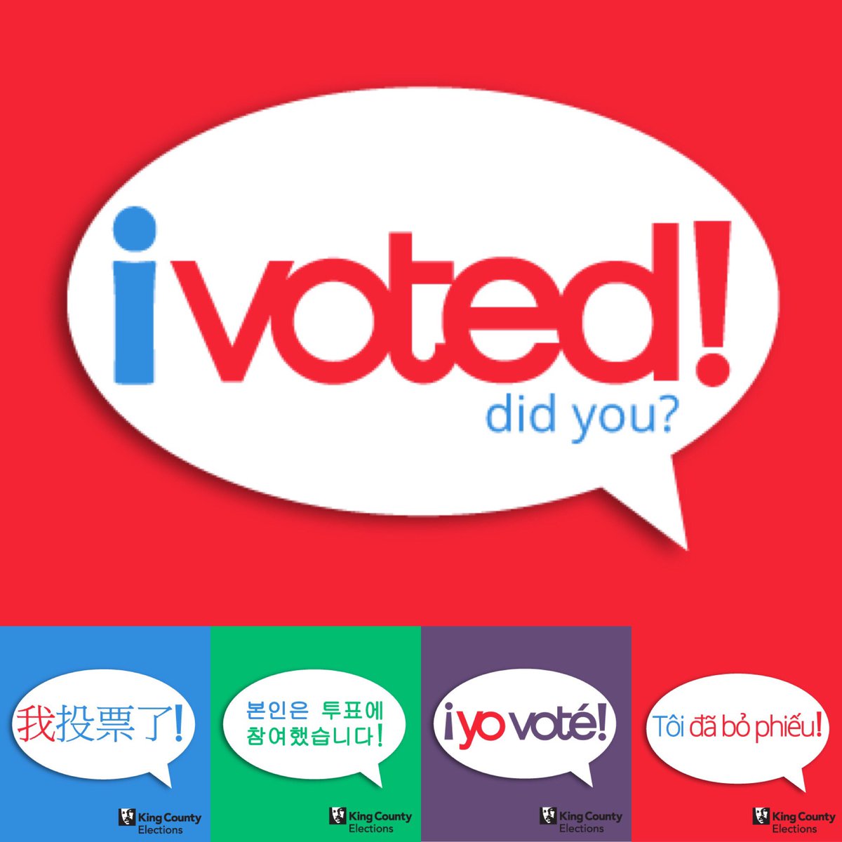 I voted, king county elections