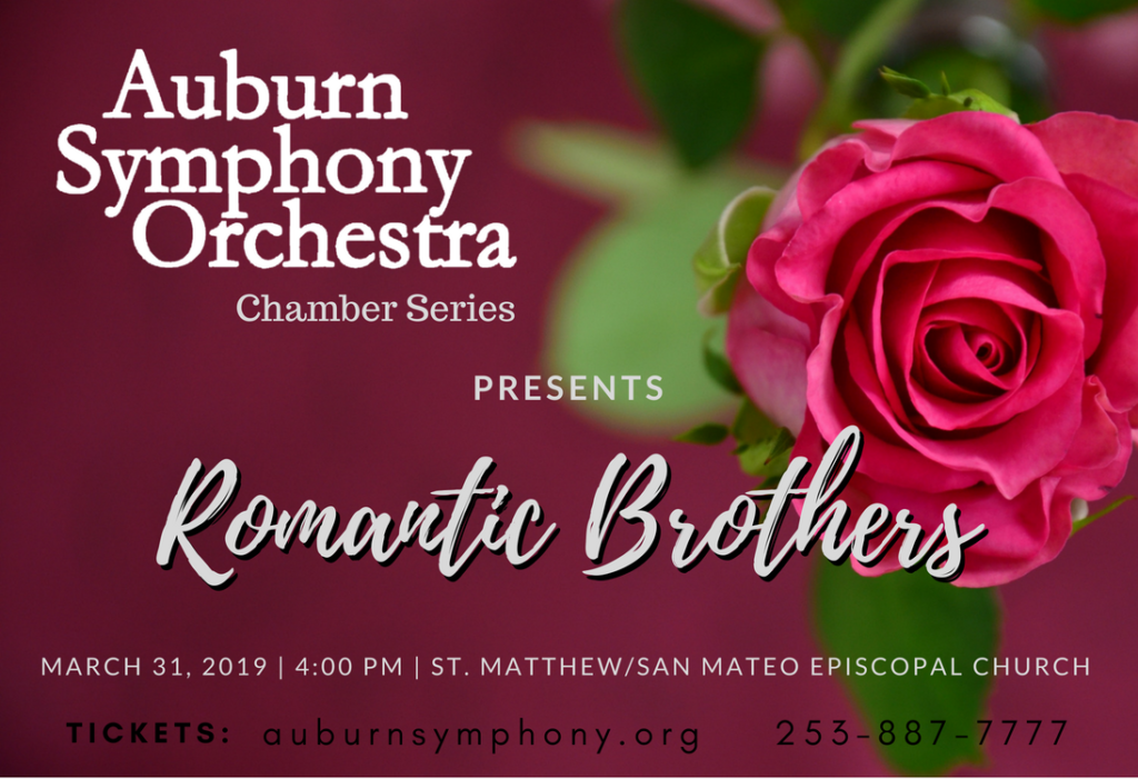 Auburn symphony orchestra, chamber series, romantic brothers