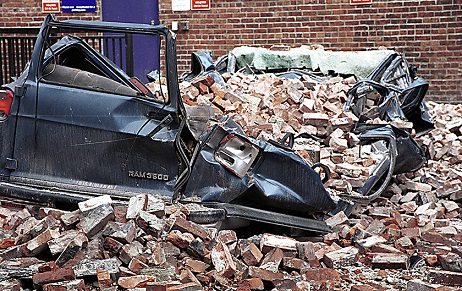 Kevin Galvin, Nisqually Earthquake, Earthquake, Van crushed,