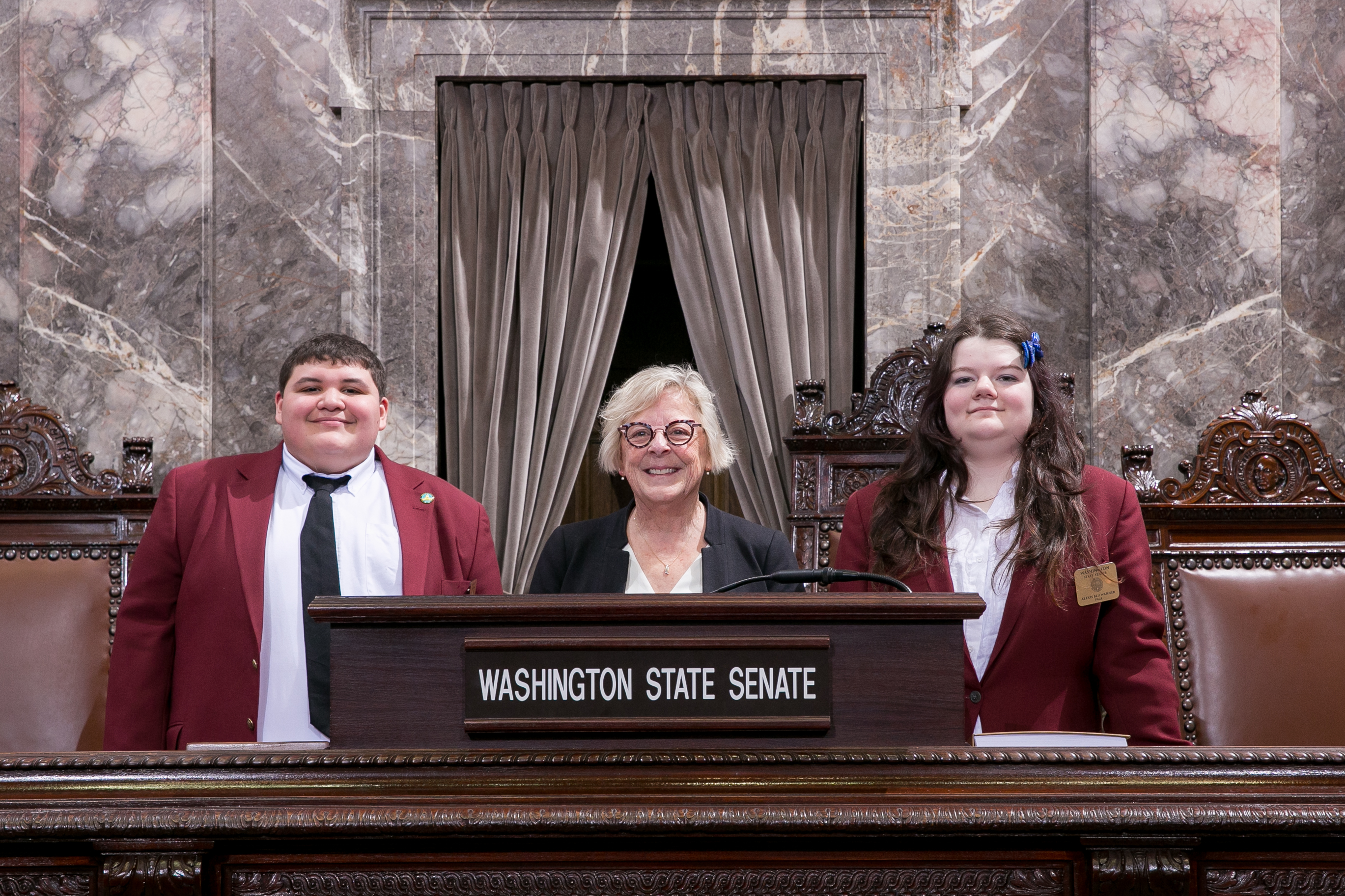 claire wilson, senator claire wilson, senate page