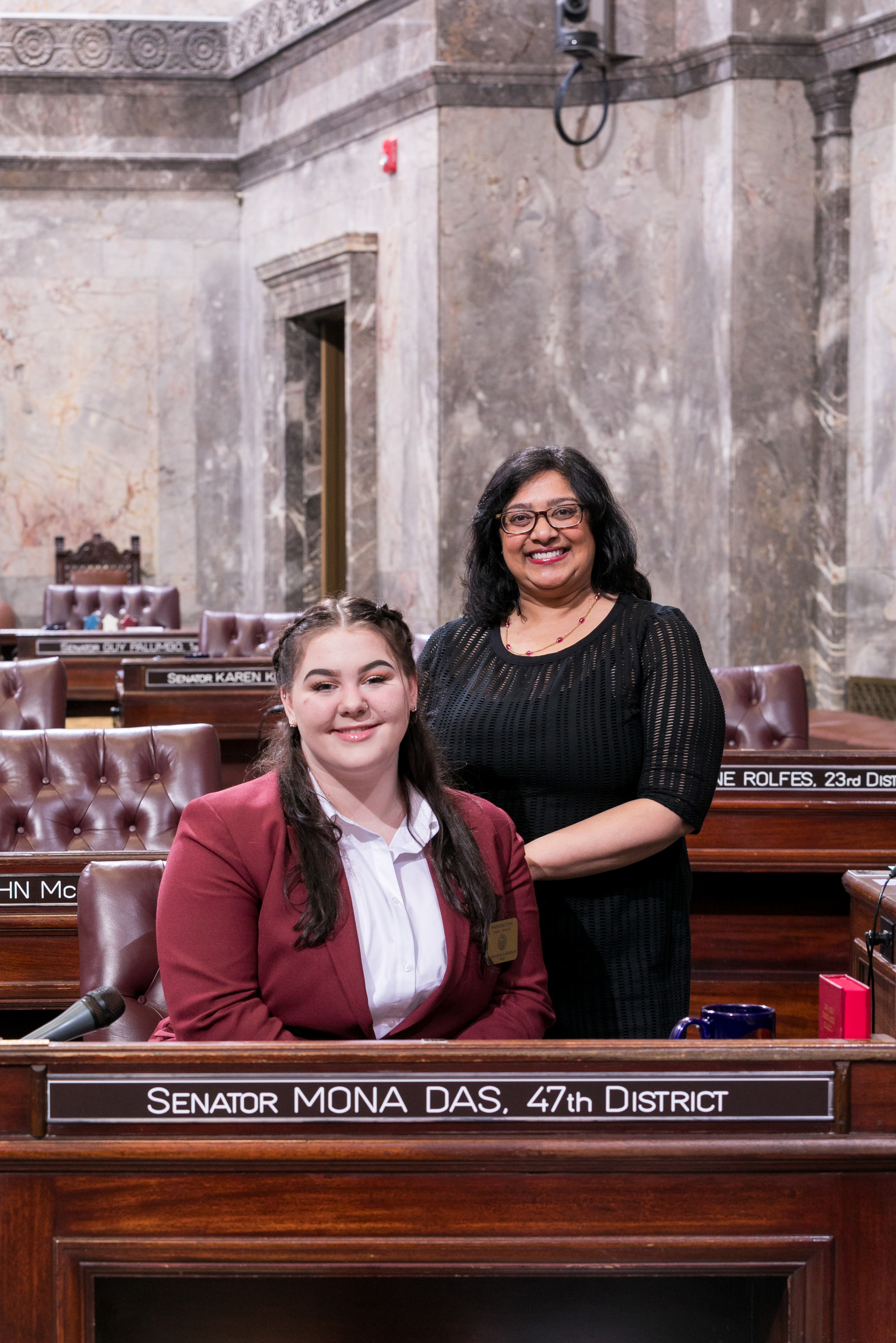 mona das, senate page program