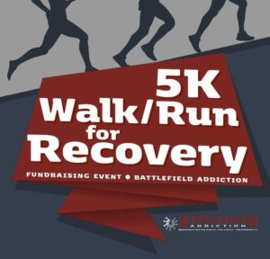 battlefield addiction, battlefield coffeehouse, battlefield addition 5k, 5k walk/run for recover, 5k for recovery,