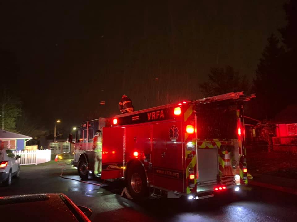 house fire, valley regional fire authoriry, auburn fire dept, auburn wa, residential fire,