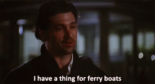 ferry boats, greys anatomy, derek shepherd, meredith grey,