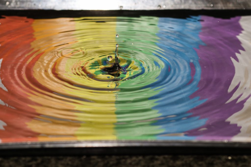 lgbtq, lgbtq reflection, lgbtq rainbow flag, rainbow puddle