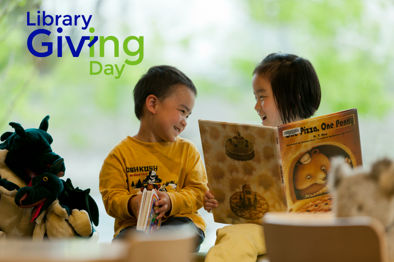 library giving day, king county library system foundation, king county library, auburn library, library giving day