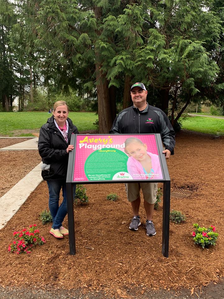 brandon huffman, amanda huffman, avery's playground, lakeland hills park, lakeland, auburn wa, city of auburn, parks and rec, avery huffman