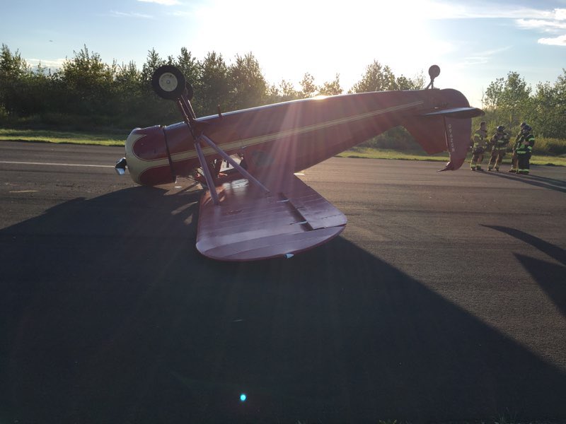 valley regional fire authority, vrfa, auburn municipal airport, apd, valley professional firefighters, iaff 1352, flipped airplane, auburn airport flipped plane