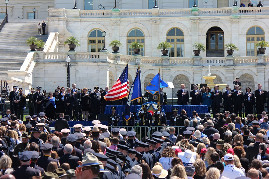 38th annual peace officers memorial, us capitol, trump