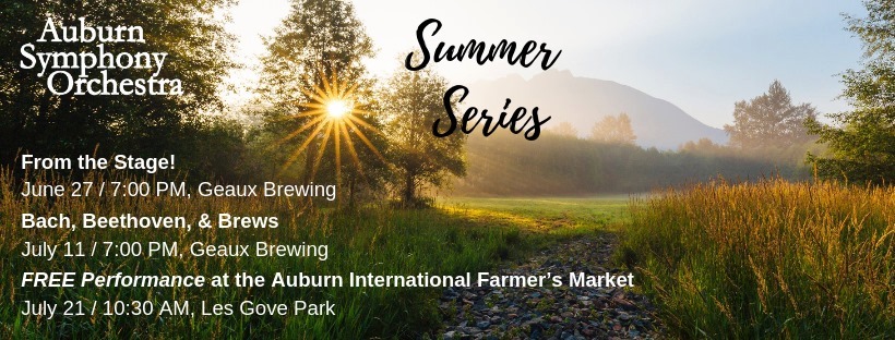Rachel DeShon, auburn symphony, auburn symphony orchestra, mary olson farm, summer concert series, auburn wa, auburn wa symphony, geaux brewing