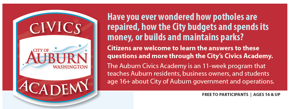 city of auburn, civics academy, auburn wa