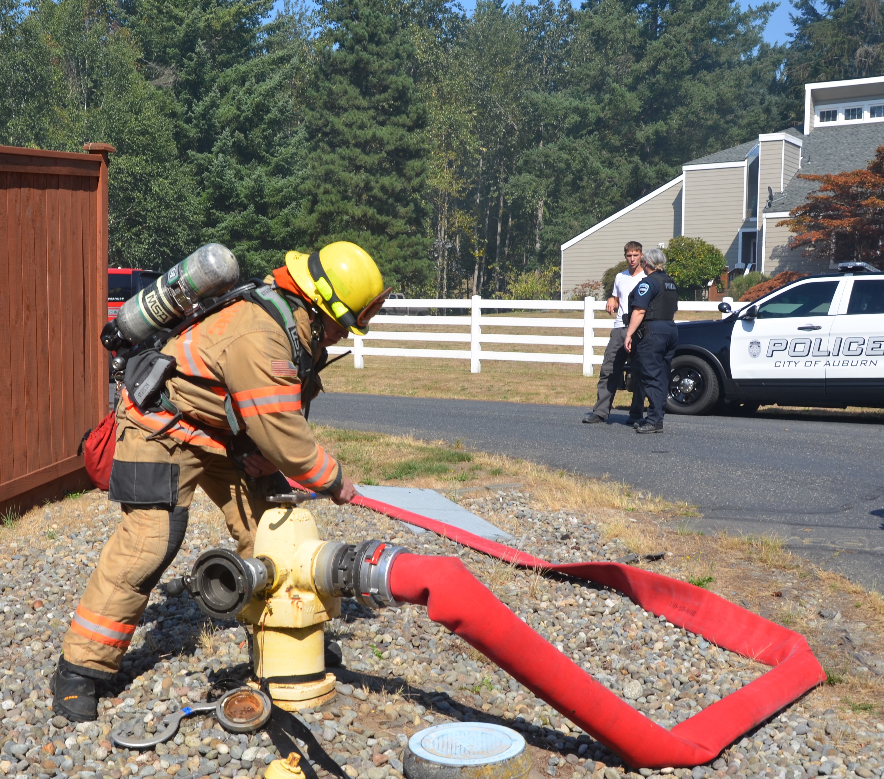 fire in auburn, fire destroys auburn home, auburn wa fire, residential fire, vrfa, south king county fire & rescue