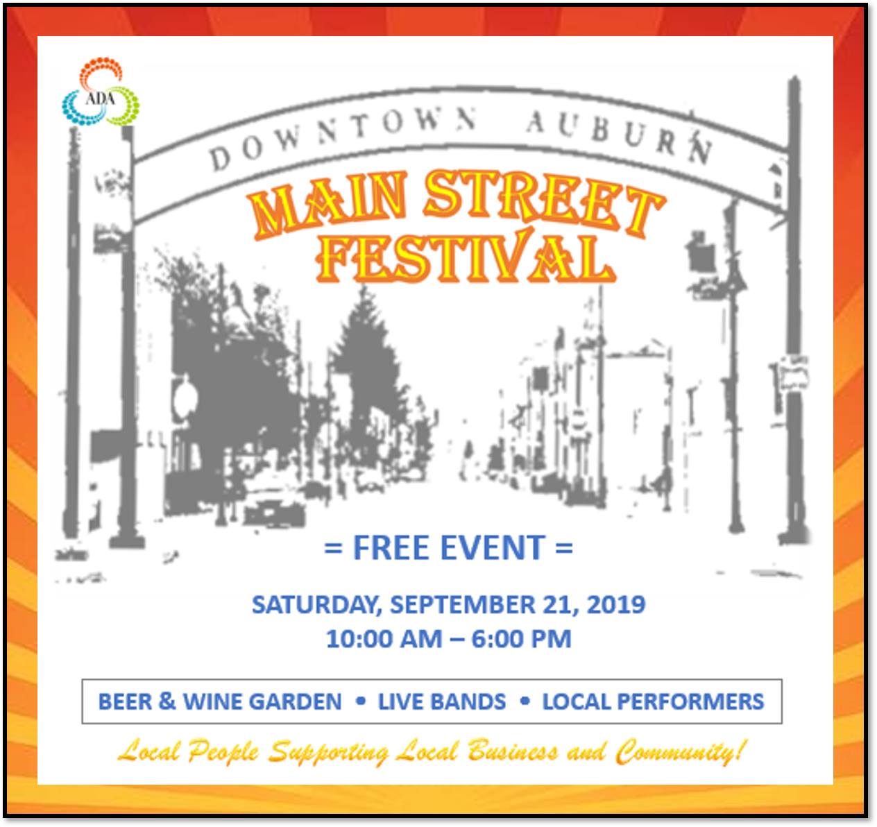 auburn main street festival, auburn downtown association, auburn downtown associtaion main street festival, TADA main street festival, ADA main street festival, main street fest, downtown main street festival, main street feastival, main street festical