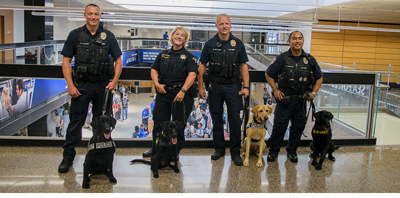 port of seattle, port of seattle canines, seatac canines, seatac k9s, k9 unit
