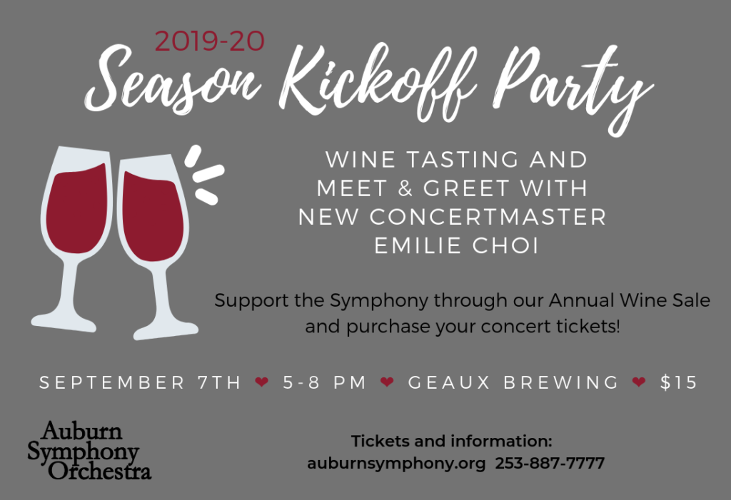 aso, auburn symphony, auburn symphony orchestra, auburn symphony kick off event