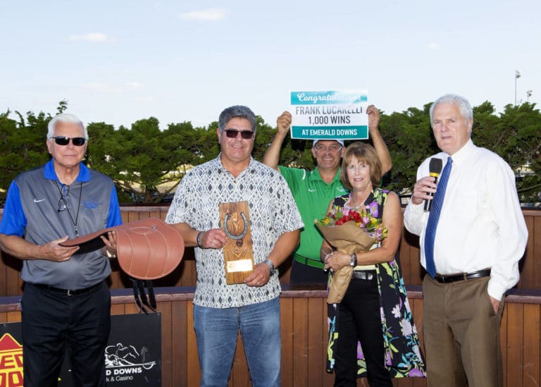 FRANK LUCARELLI, 1000th victory at Emerald Downs, FRANK LUCARELLI in winner circle, FRANK LUCARELLI emerald downs, FRANK LUCARELLI auburn wa