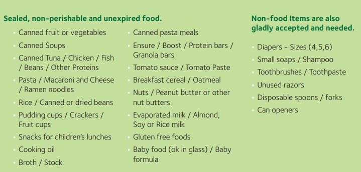 auburn food bank, donation drive, mayor backus, waste management