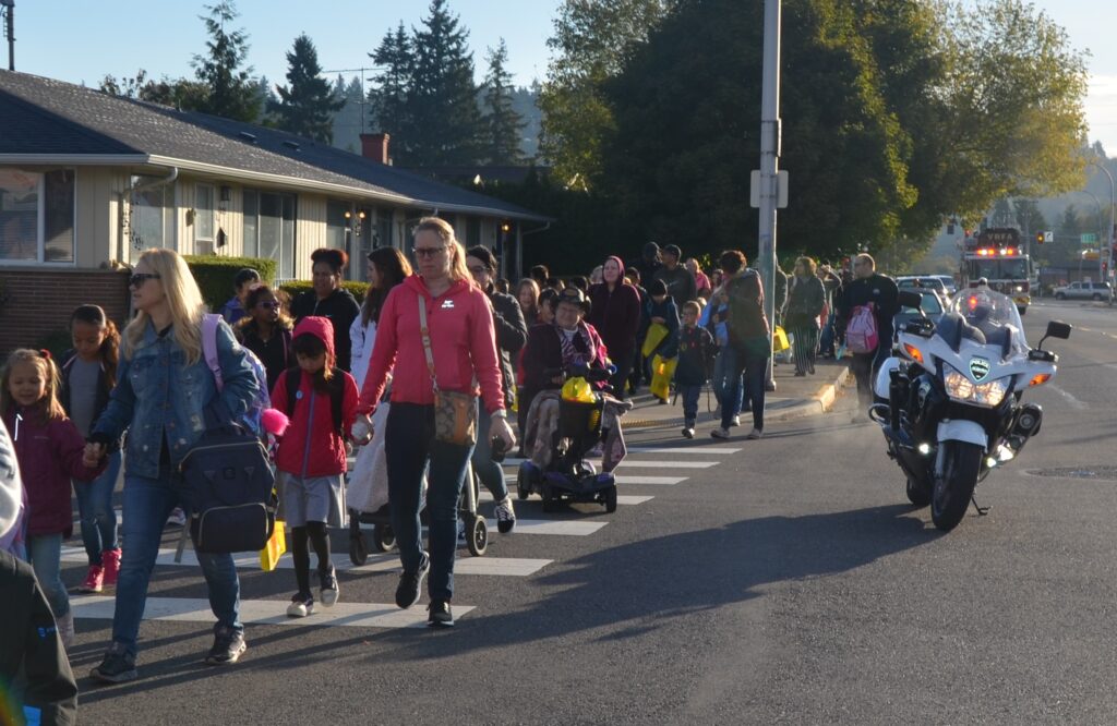 vrfa, apd, city of auburn, auburn wa, asd, washington elementary, walk to school, international walk to school day