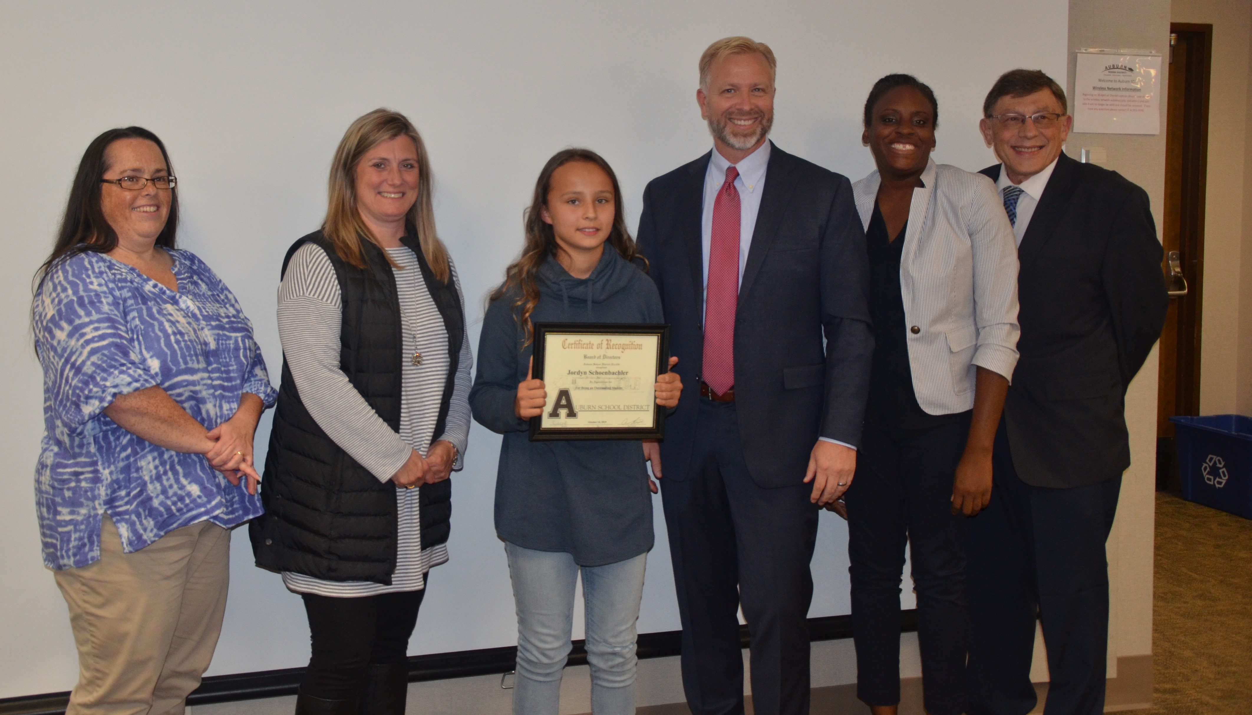 ASD, Outstanding student of the month, asd outstanding student, auburn school board outstanding student,