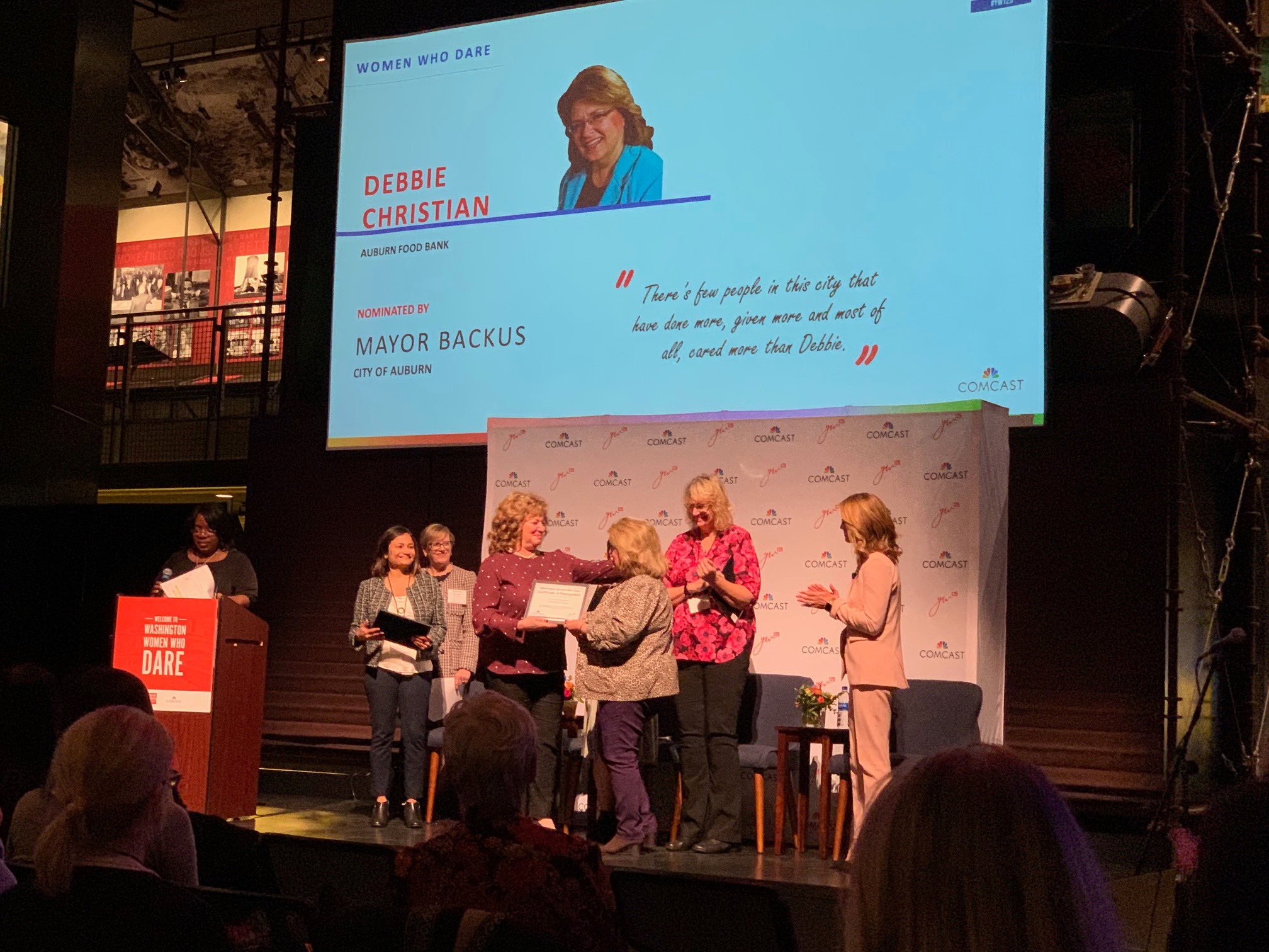 washington women who dare, debbie christian, auburn food bank, women who dare, auburn wa,