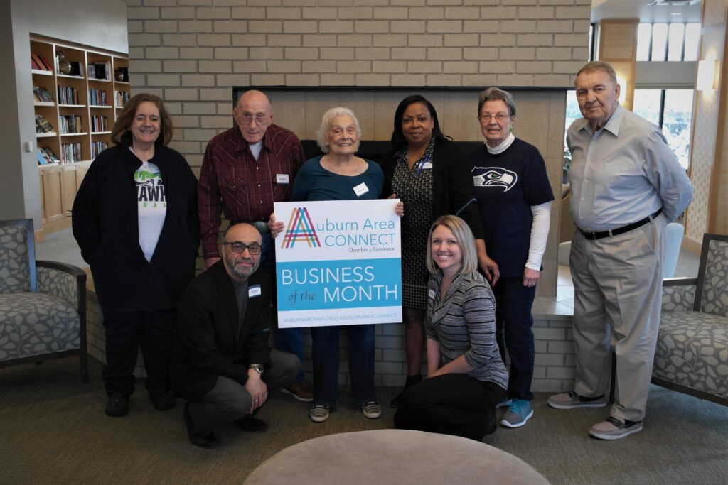 auburn area, auburn area chamber of commerce, auburn area chamber of commerce business of the month, merrill gardens, auburn area chamber of commerce merrill gardens