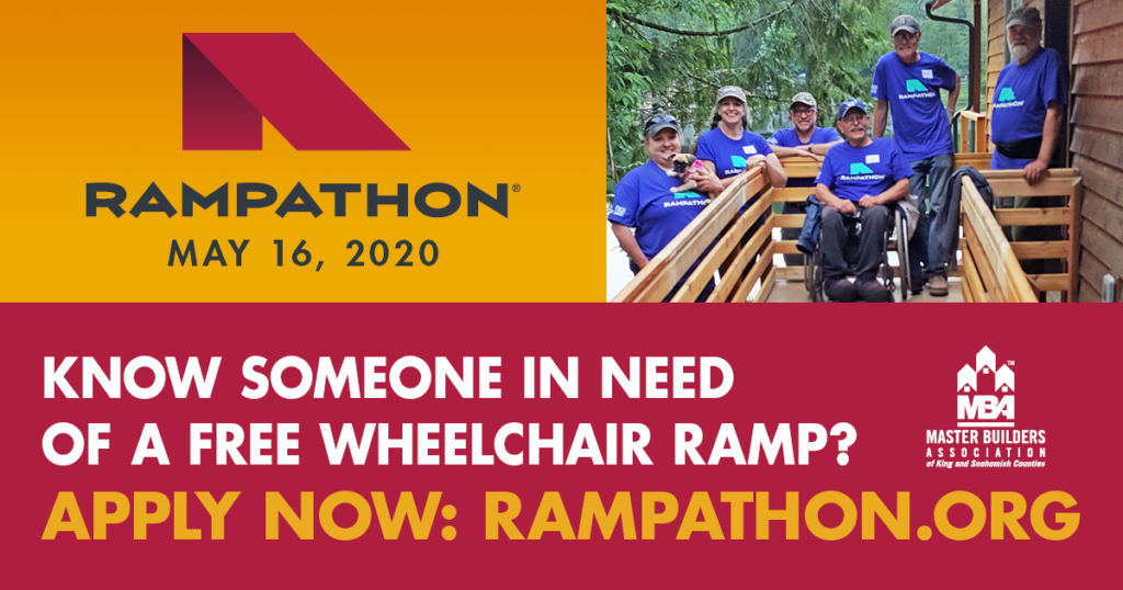 Master builders, master Builders Assn, master builders Association, rampathon, master builders Assn CRAMPS, MBA rampathon, what is rampathon, rampathon 2020 king county, master builders Association king county, master builders Association rampathon 2020