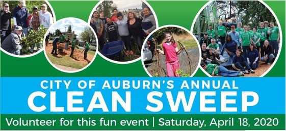 clean sweep, auburn lean sweep, auburn clean sweep, auburn earth day, auburn clean sweep 2020,