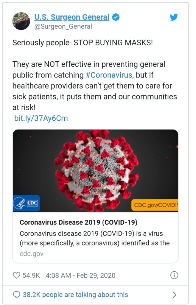 Covid-19, coronavirus, surgeon general