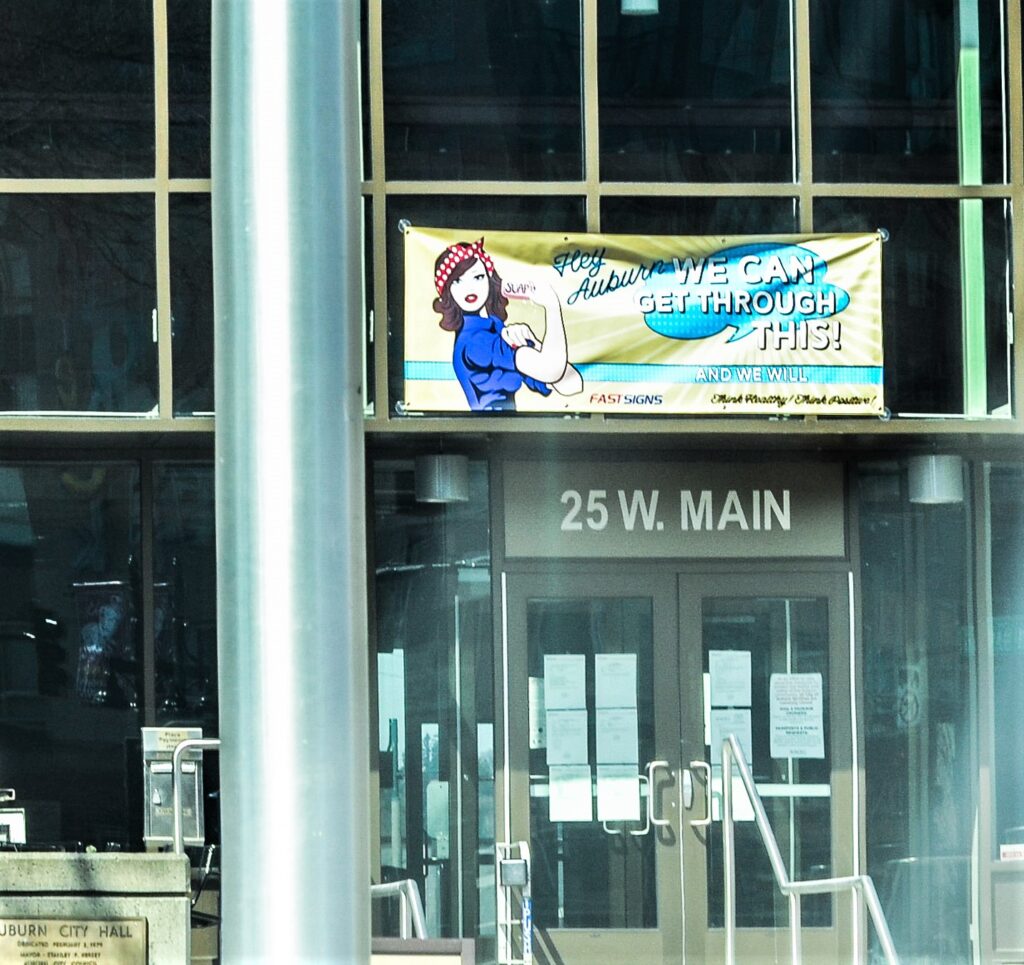 Covid-19, stay home stay healthy, covid-19 Washington, king county COVID-19, coronavirus, Washington coronavirus, city of auburn, auburn wa, pnw, auburn covid-19, auburn coronavirus, pnw coronavirus, pnw covid-19, backus, social distancing, pandemic, main street usa, city hall, fastsigns auburn