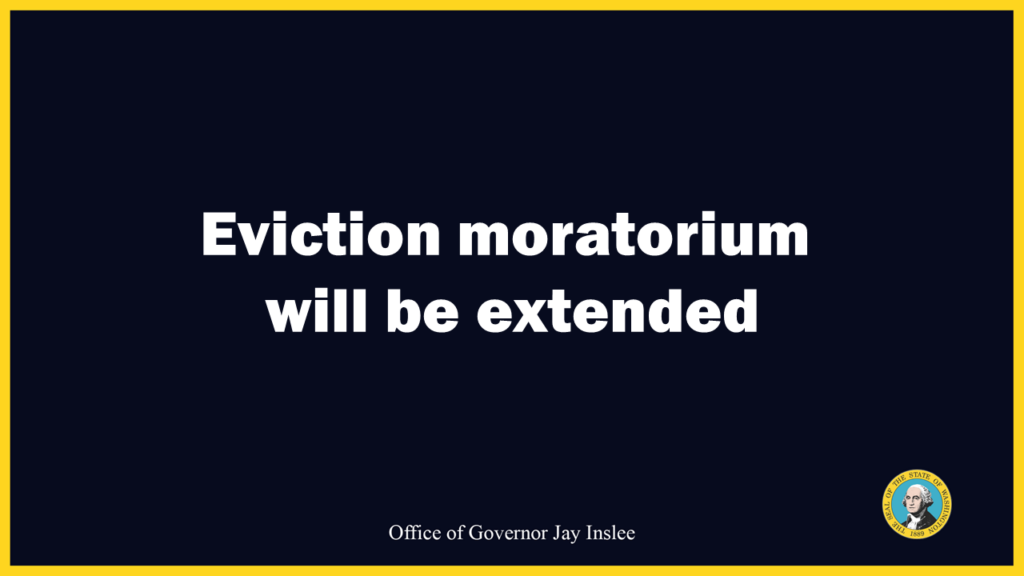 Eviction moratorium washington state, inslee eviction moratorium