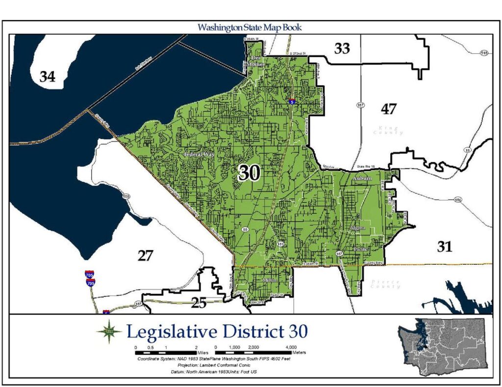 30th legislative district, 30th ld, washington state 30th legislative district, 30th LD, 
