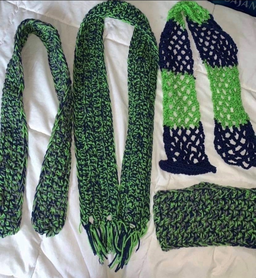 angel vasquez, a little knitty, crochet octopus, auburn wa crochet, angel vasquez crochet, 11-year-old boy auburn wa crochet, crochet auburn wa angel, a little knitty consignor crochet, crochet items auburn wa, angel v crochet auburn wa, crocheted Seahawks scarves