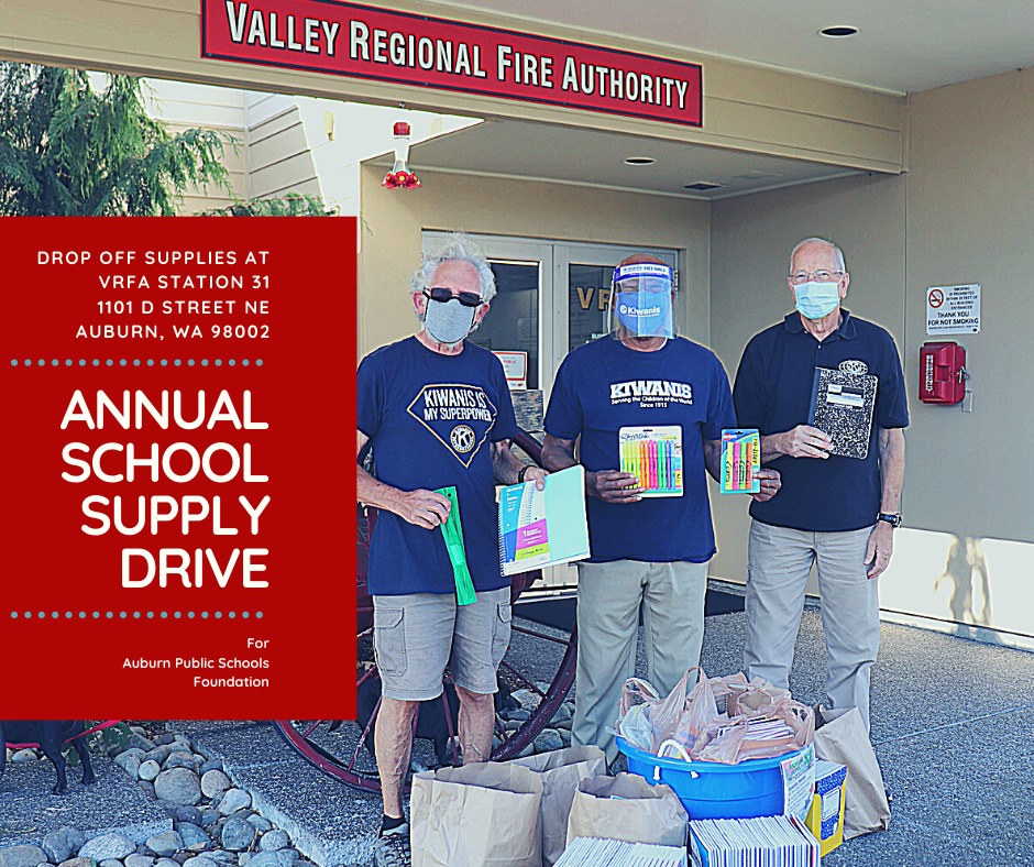 VRFA station 31, valley regional fire authority school supply drive, 