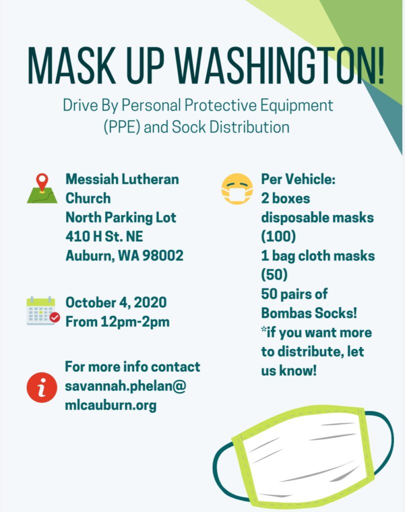 Ppe, ppe distribution, auburn wa ppe, ppe distribution event