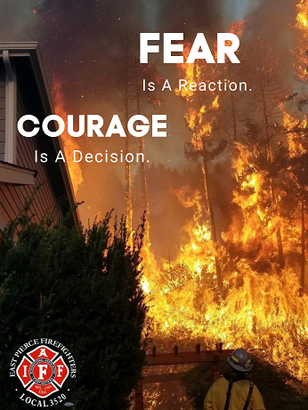 motivational quote, motivation monday, east pierce fire and rescue, courage quote