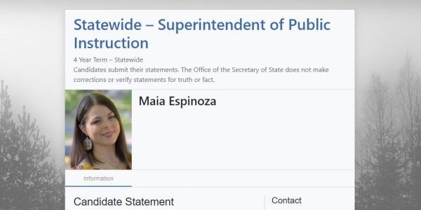 Maia Espinoza, Maia Espinoza OSPI candidate, OSPI candidate Maia Espinoza statement,
