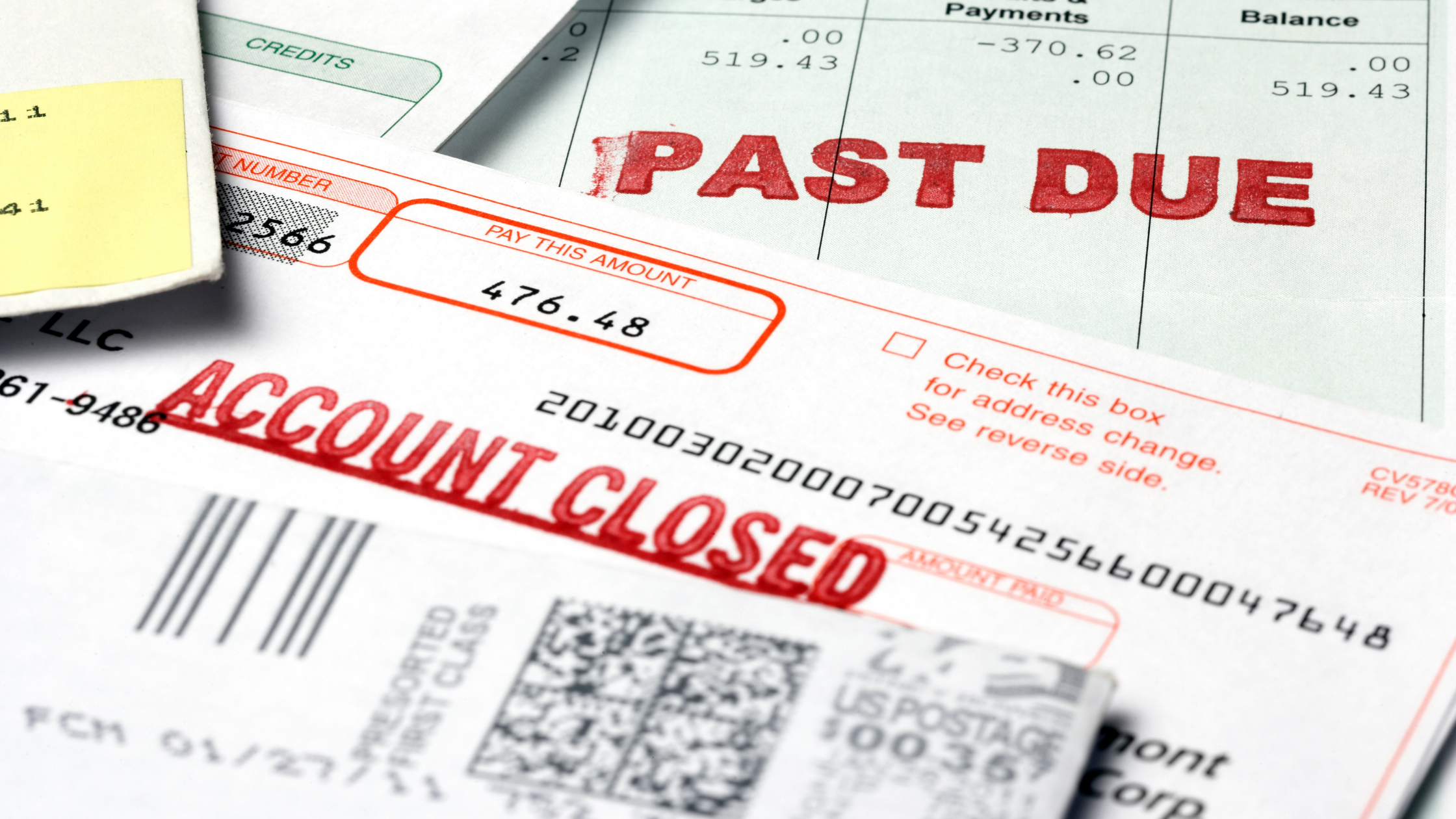 final notice, past due, utility bills