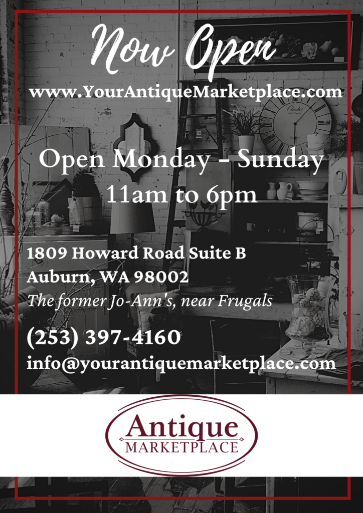 antique marketplace, auburn wa antique marketplace, tacoma antique center, carly willis, antique marketplace auburn washington, auburn washington antique store, antique market auburn, new store auburn, where is the new antique store in auburn, king county antique store